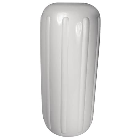 Seachoice Center Hole Ribbed Fender, White, 8" x 20" 79121